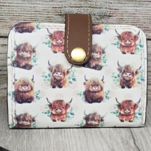 Highland Cow Accordion Wallet
